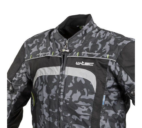 Чоловіча мотокуртка W-TEC Torebaro - чорно-сірий / S