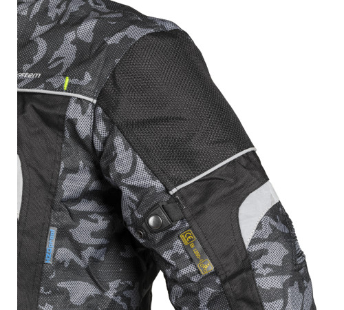 Чоловіча мотокуртка W-TEC Torebaro - чорно-сірий / S