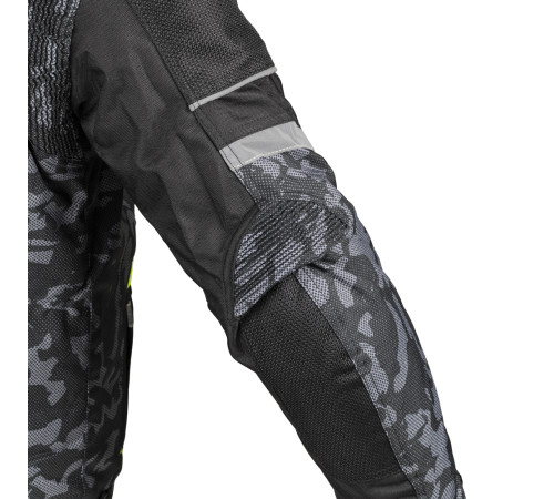 Чоловіча мотокуртка W-TEC Torebaro - чорно-сірий / L