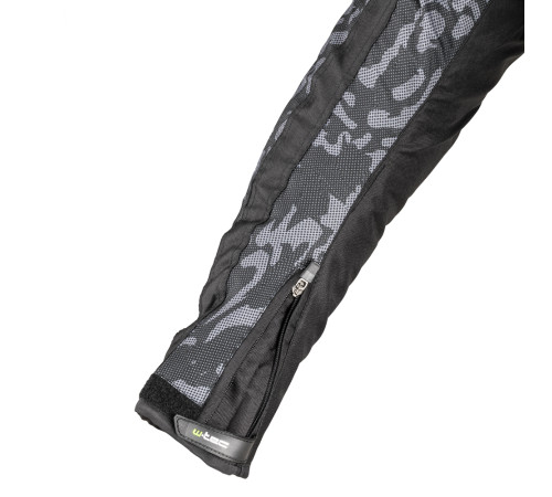 Чоловіча мотокуртка W-TEC Torebaro - чорно-сірий / XXL