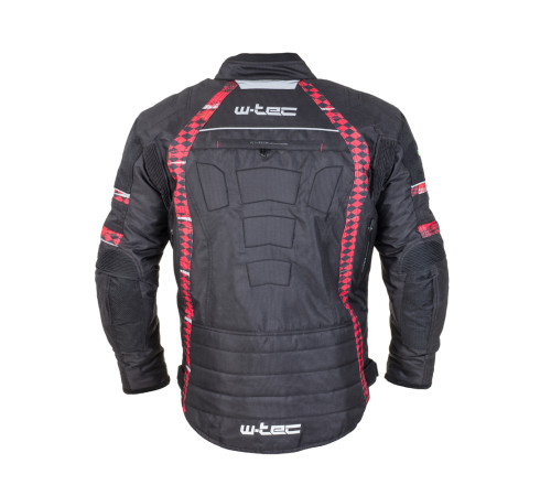 Чоловіча мотокуртка W-TEC Kamicer NF-2100 - чорно-червоний / XXL