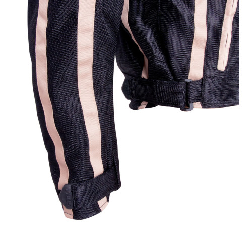 Літня мотокуртка BOS 6488  Black- чорна/4XL