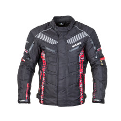 Чоловіча мотокуртка W-TEC Kamicer NF-2100 - чорно-червоний / M