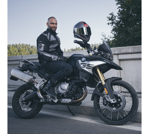 Чоловіча мото-куртка W-TEC Burdys Evo - розмір 3XL/чорно-сіра