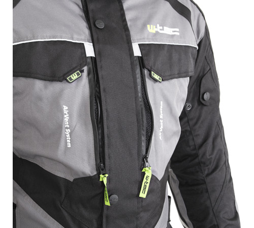 Чоловіча мото-куртка W-TEC Burdys Evo - розмір 3XL/чорно-сіра