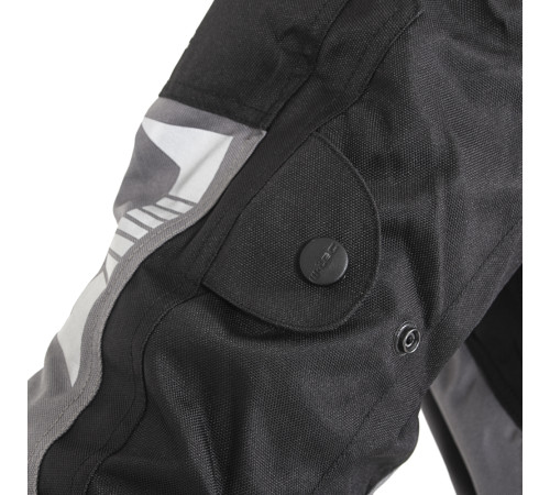 Чоловіча мото-куртка W-TEC Burdys Evo - розмір 3XL/чорно-сіра