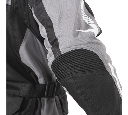Чоловіча мото-куртка W-TEC Burdys Evo - розмір 3XL/чорно-сіра