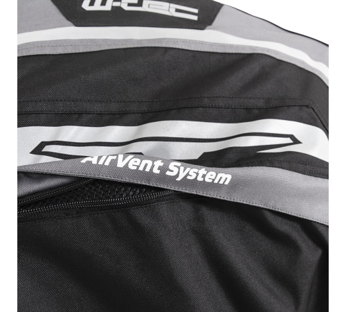 Чоловіча мото-куртка W-TEC Burdys Evo - розмір 3XL/чорно-сіра