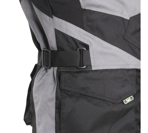 Чоловіча мото-куртка W-TEC Burdys Evo - розмір 3XL/чорно-сіра