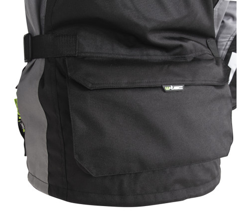 Чоловіча мото-куртка W-TEC Burdys Evo - розмір 3XL/чорно-сіра