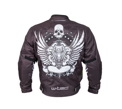 МотокурткаW-TEC Akyra - чорна з графікою/WL