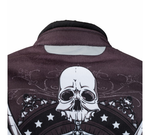 МотокурткаW-TEC Akyra - чорна з графікою/WL