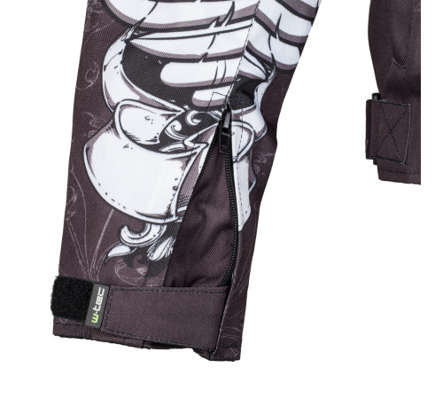 МотокурткаW-TEC Akyra - чорна з графікою/WL