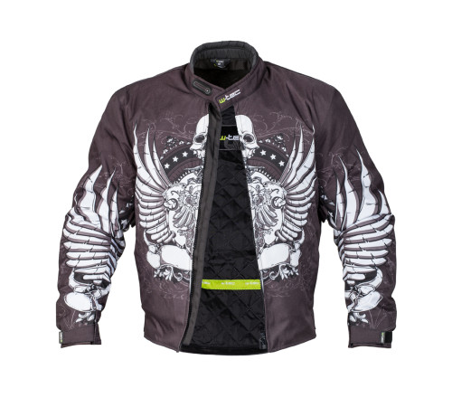 Мотокуртка W-TEC Akyra - чорна з графікою/VWL