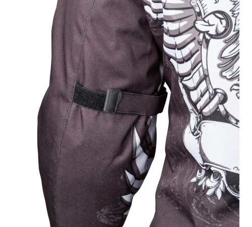 Мотокуртка W-TEC Akyra - чорна з графікою/VWL