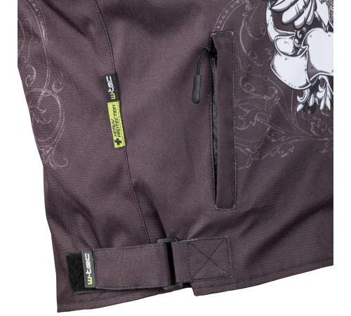 Мотокуртка W-TEC Akyra - чорна з графікою/VWL