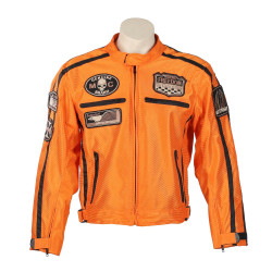 Літня мотокуртка BOS 6488 Orange - помаранчева/6XL