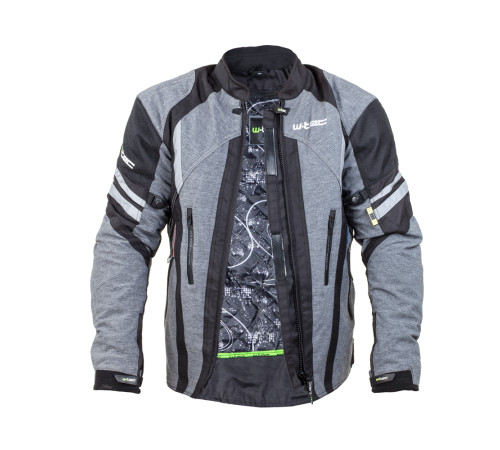 Чоловіча мотокуртка W-TEC Briesau NF-2112 - сірий / 3XL