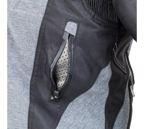 Чоловіча мотокуртка W-TEC Briesau NF-2112 - сірий / 3XL