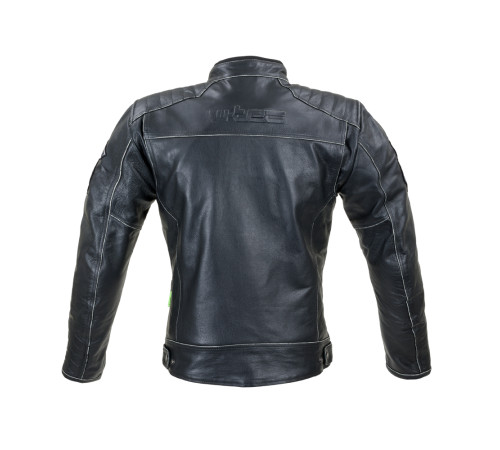 Шкіряна мото куртка W-TEC Losial - чорний / XXL