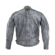 Чоловіча шкіряна мотокуртка W-TEC Sheawen Waxed Grey- сіра/розмір XXL