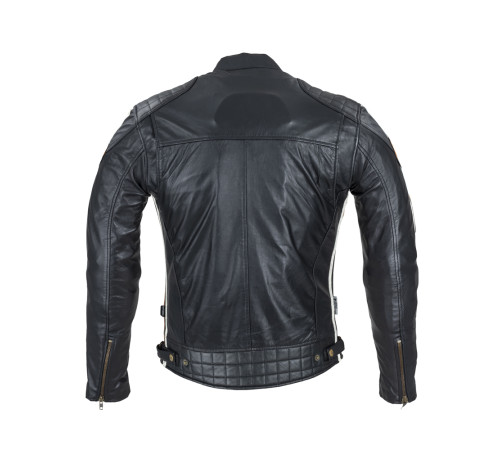Чоловіча шкіряна мотокуртка W-TEC Sheawen Classic - чорна/ розмір XL