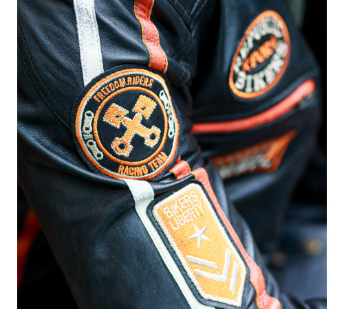 Чоловіча шкіряна мотокуртка W-TEC Sheawen Classic - чорна/ розмір XL