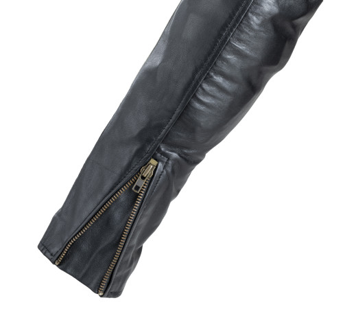 Чоловіча шкіряна мотокуртка W-TEC Sheawen Classic - чорна/ розмір XL