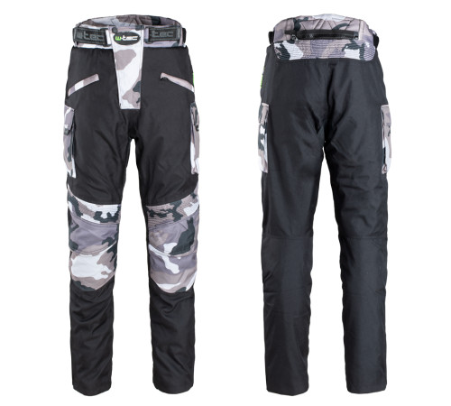 Чоловічі мотоштани W-TEC Kaamuf - чорний камуфляж / 3XL