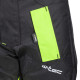 Чоловічі мотоштани W-TEC Rusnac NF-2607 - чорні зі зеленими вставками/4XL