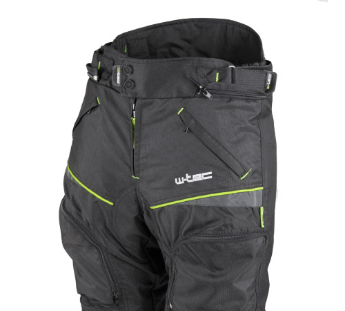 Мотоштани W-TEC Propant - чорно-жовті-флуо/3XL