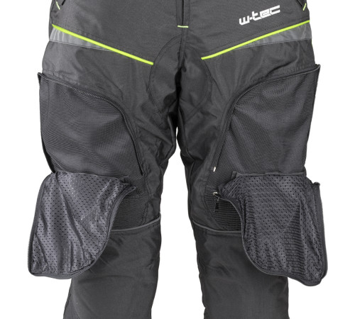 Мотоштани W-TEC Propant - чорно-жовті-флуо/3XL