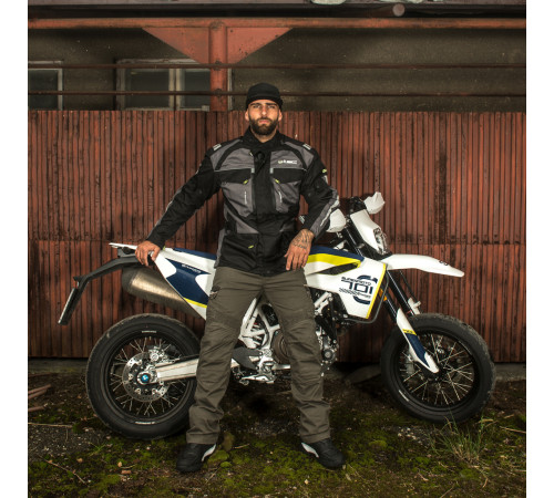 Чоловічі мотоштани W-TEC Shoota - Оливково-зелений/розмір S