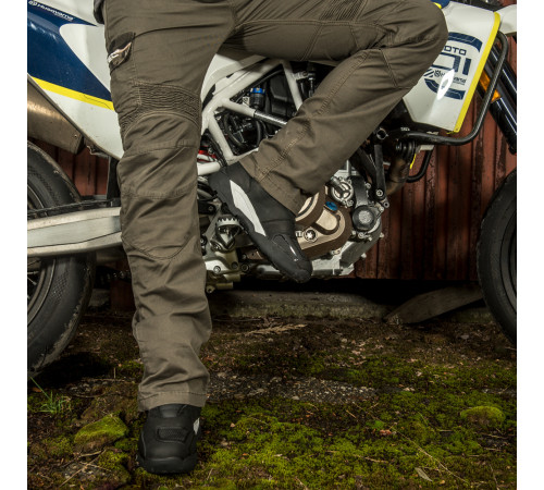 Чоловічі мотоштани W-TEC Shoota - Оливково-зелений/розмір S