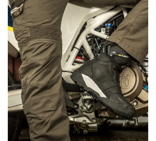 Чоловічі мотоштани W-TEC Shoota - Оливково-зелений/розмір S