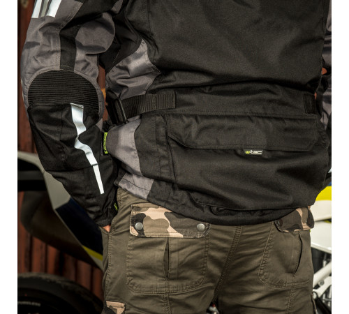 Чоловічі мотоштани W-TEC Shoota - Оливково-зелений/розмір S