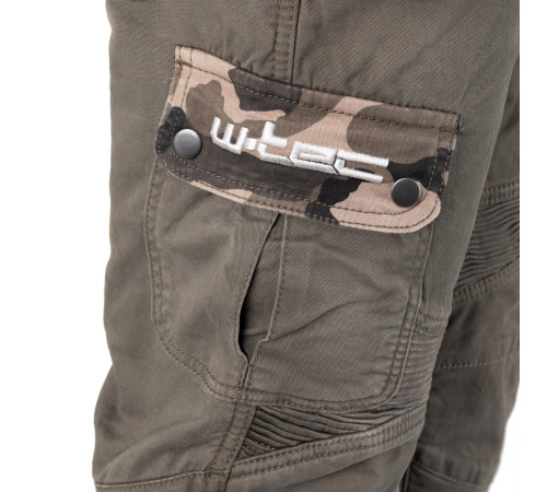 Чоловічі мотоштани W-TEC Shoota - Оливково-зелений/розмір S