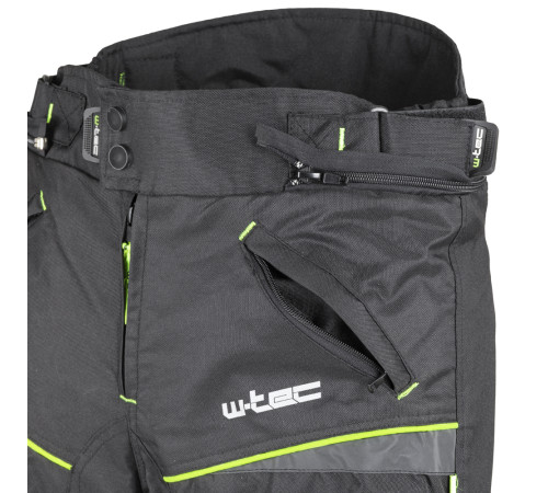 Мотоштани W-TEC Propant - чорно-жовті-флуо/6XL