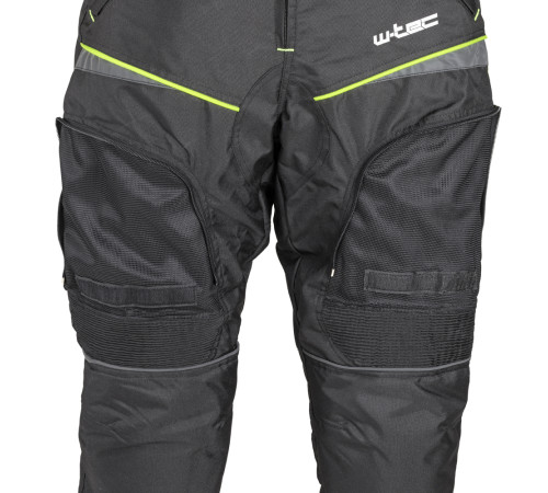 Мотоштани W-TEC Propant - чорно-жовті-флуо/6XL