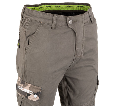 Чоловічі мотоштани W-TEC Shoota - Оливково-зелений/розмір L