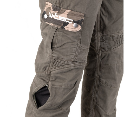 Чоловічі мотоштани W-TEC Shoota - Оливково-зелений/розмір L
