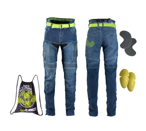 Жіночі мотоджинси W-TEC Ekscita - сині/розмір 32