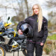 Жіночі мотоштани W-TEC Propant Lady - чорно-рожеві/S