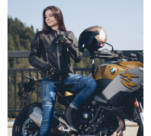 Жіночі мотоджинси W-TEC Ekscita - сині/розмір 38