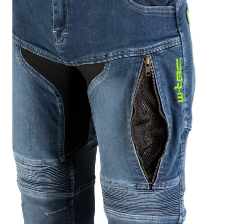 Жіночі мотоджинси W-TEC Ekscita - сині/розмір 38