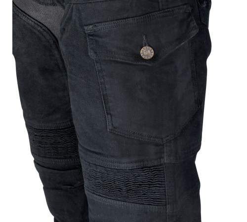 Чоловічі мотоджинси W-TEC Aredator - чорні/40