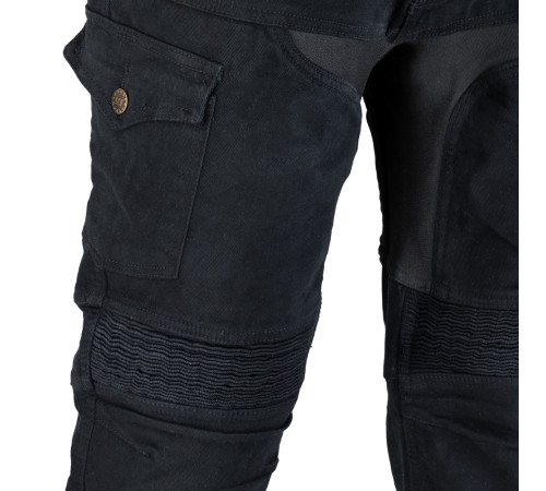 Чоловічі мотоджинси W-TEC Aredator - чорні/40