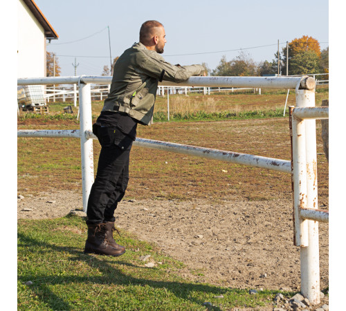 Чоловічі мотоджинси W-TEC Aredator - чорні/48