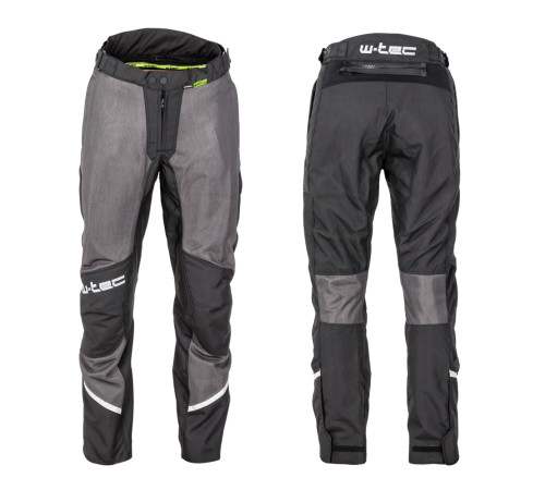 Чоловічі літні мотоштани W-TEC Alquizar - чорно-сірий / XXL