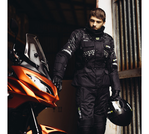 Мотоштани W-TEC Anubis NEW - чорні/L